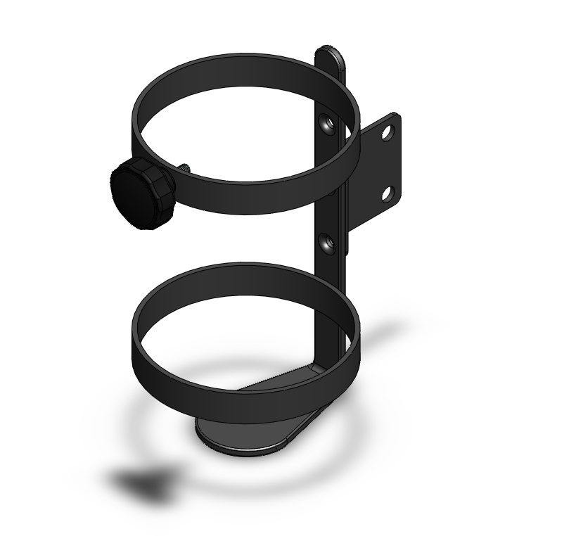 Zuurstoffleshouder rond 119mm - Afbeelding 4